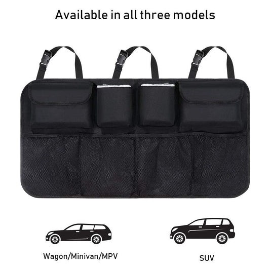 URAQT Car Organizer for Trunk & Back Seat Black