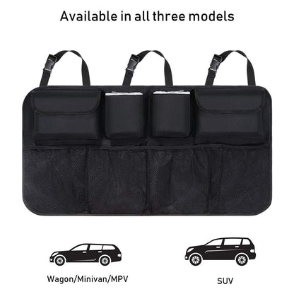 URAQT Car Organizer for Trunk & Back Seat Black