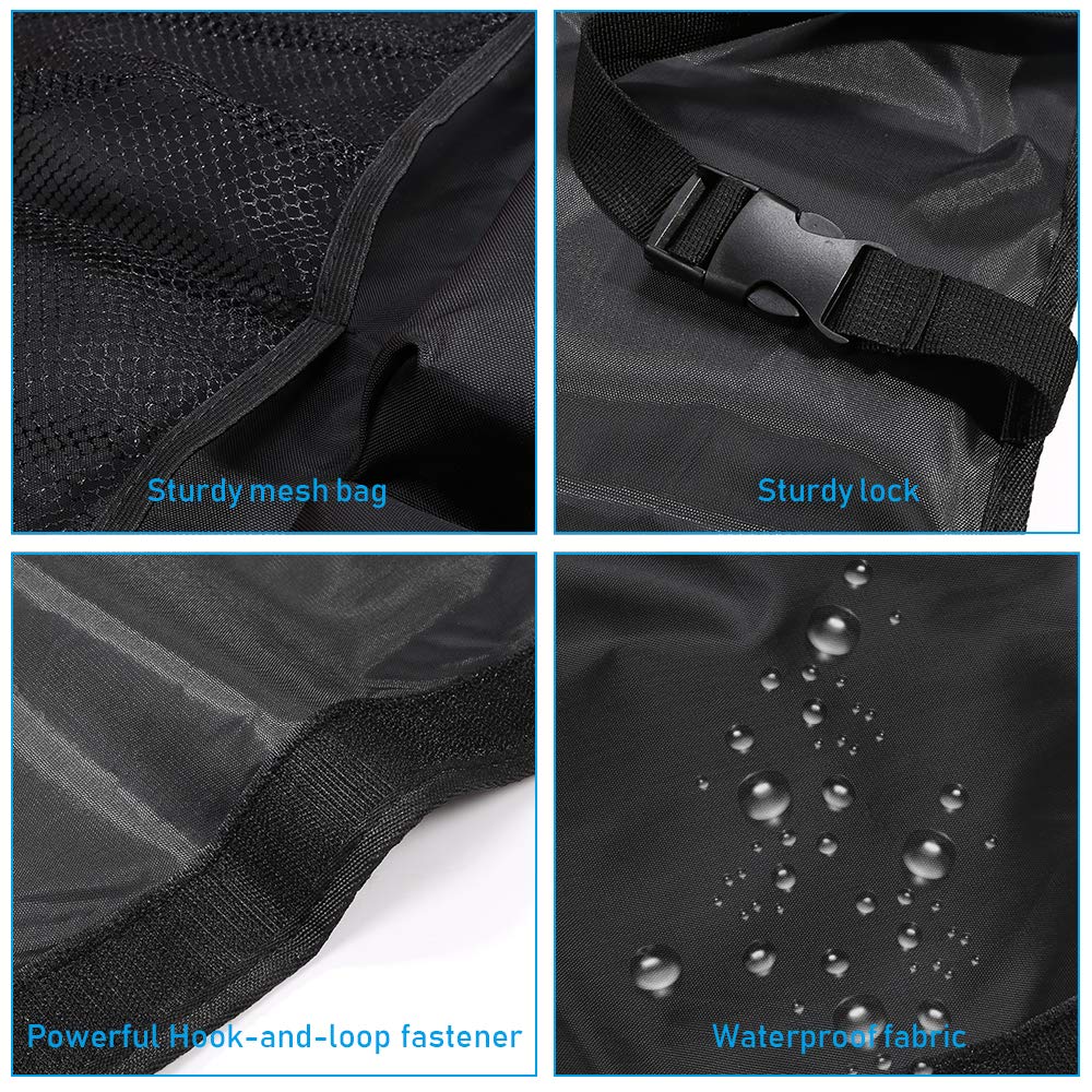 URAQT Car Organizer for Trunk & Back Seat Black