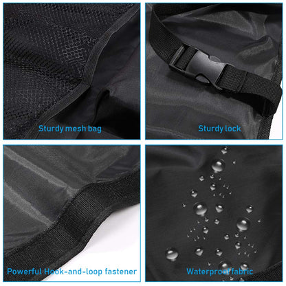 URAQT Car Organizer for Trunk & Back Seat Black