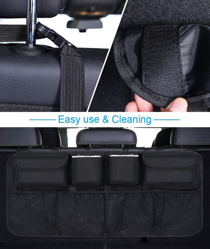 URAQT Car Organizer for Trunk & Back Seat Black